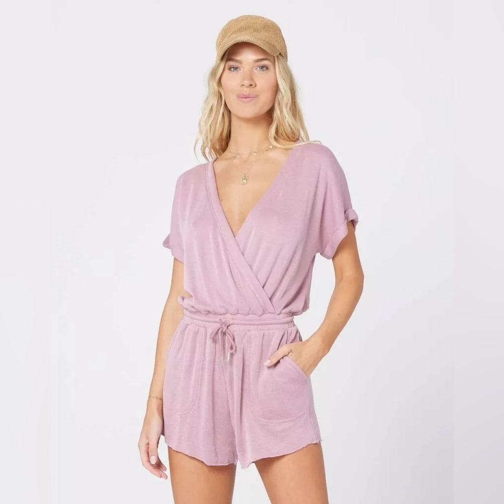 L*SPACE GREAT ESCAPE ROMPER Dusty Rose size‎ Large